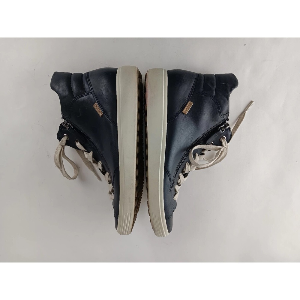 ECCO Leather Zip / Lace Sneakers Women's Size 37 EU 6/6.5 US‎ - Picture 6 of 14